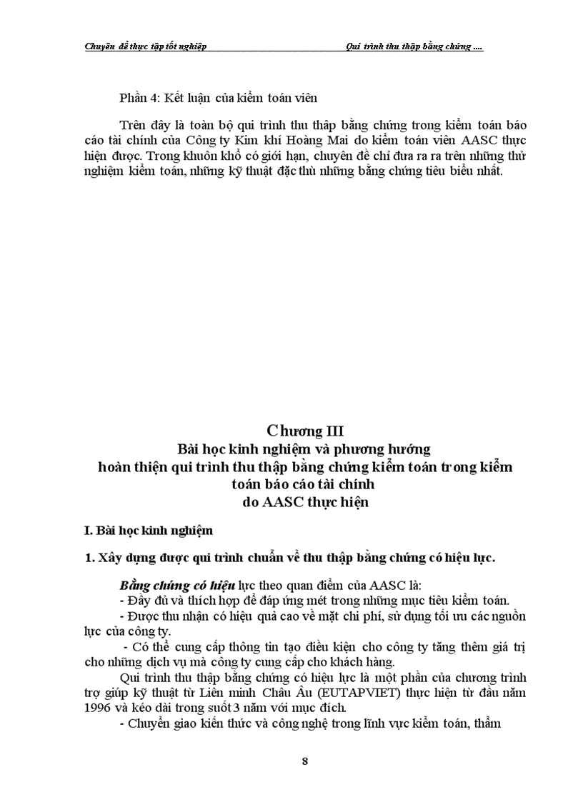 image for page Quy trình thu thập bằng chứng kiểm toán trong kiểm toán báo cáo tài chính do AASC thực hiện 1