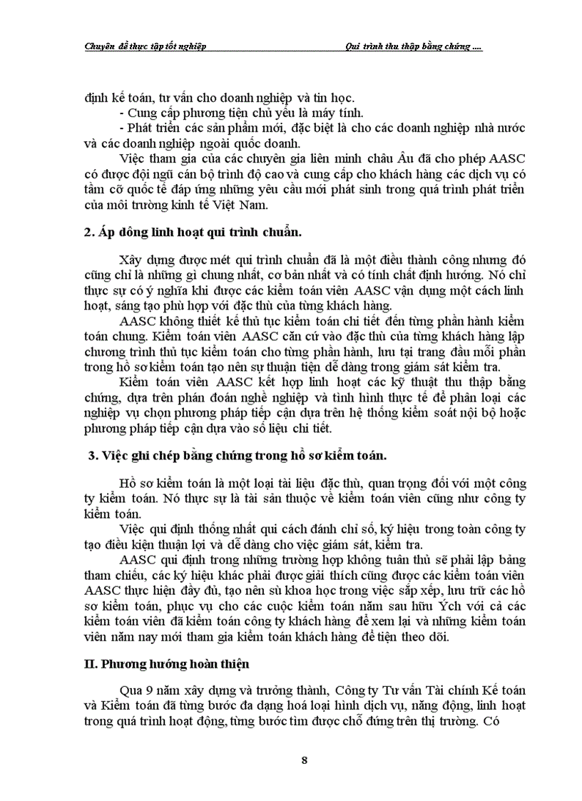 image for page Quy trình thu thập bằng chứng kiểm toán trong kiểm toán báo cáo tài chính do AASC thực hiện 1