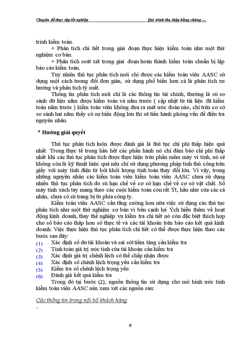 image for page Quy trình thu thập bằng chứng kiểm toán trong kiểm toán báo cáo tài chính do AASC thực hiện 1