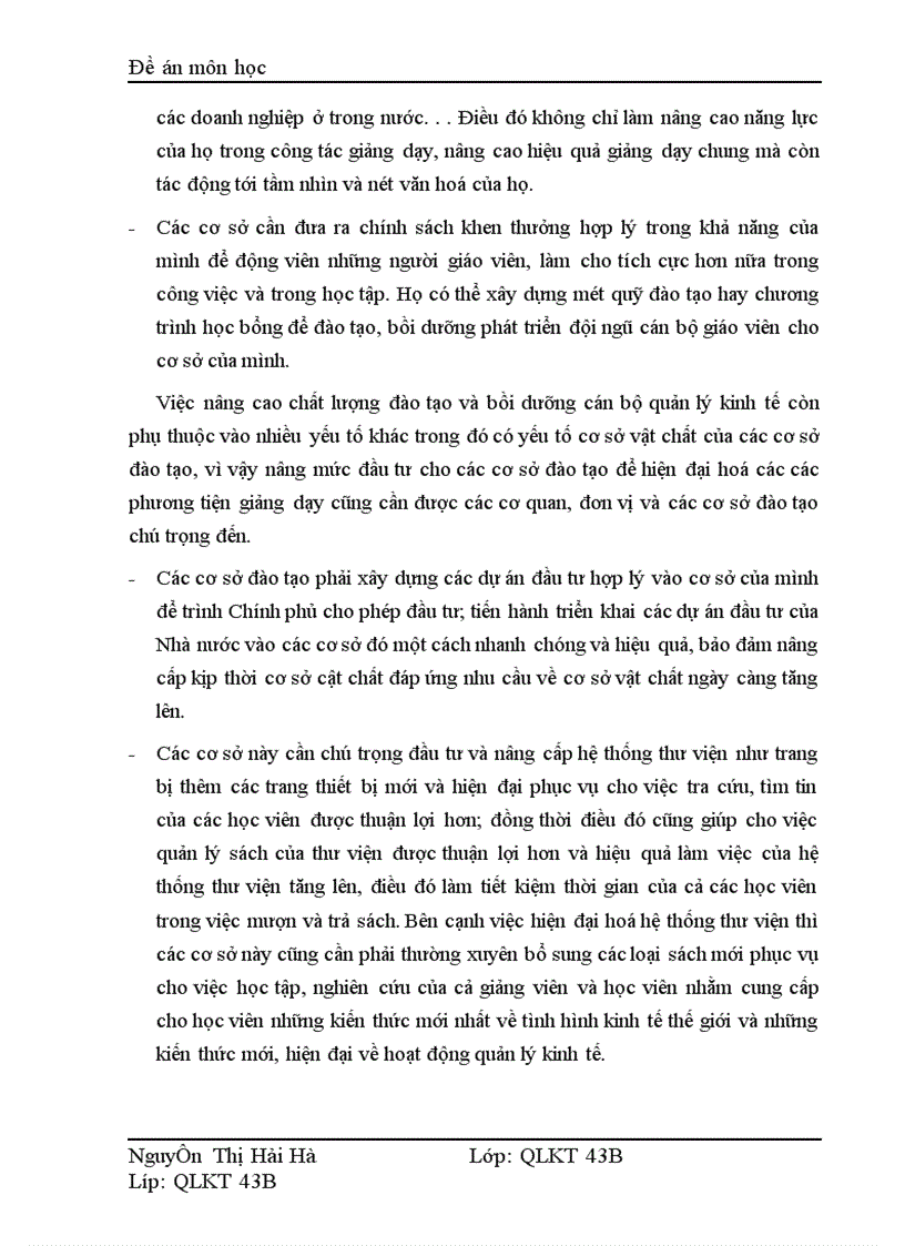 image for page Nâng cao chất lượng đào tạo và bồi dưỡng cán bộ quản lý kinh tế ở nước ta hiện nay