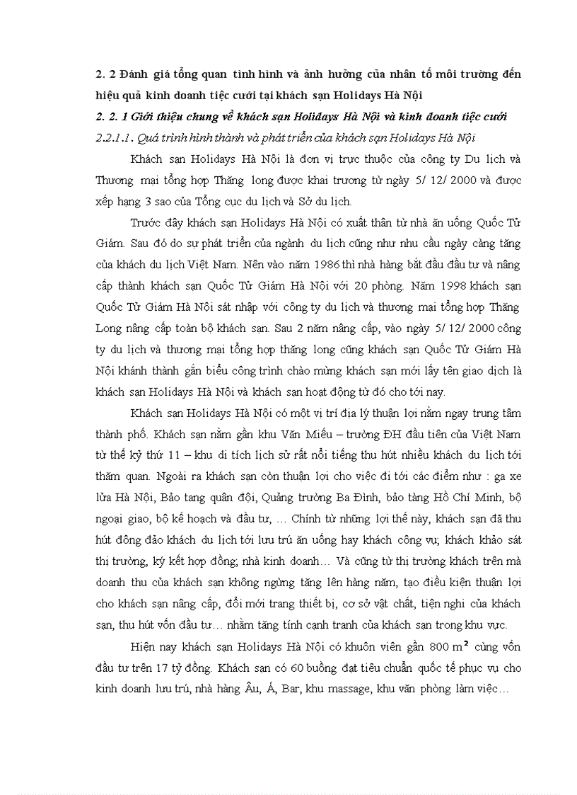 image for page Giải pháp nâng cao hiệu quả kinh doanh tiệc cưới tại khách sạn Holidays Hà Nội