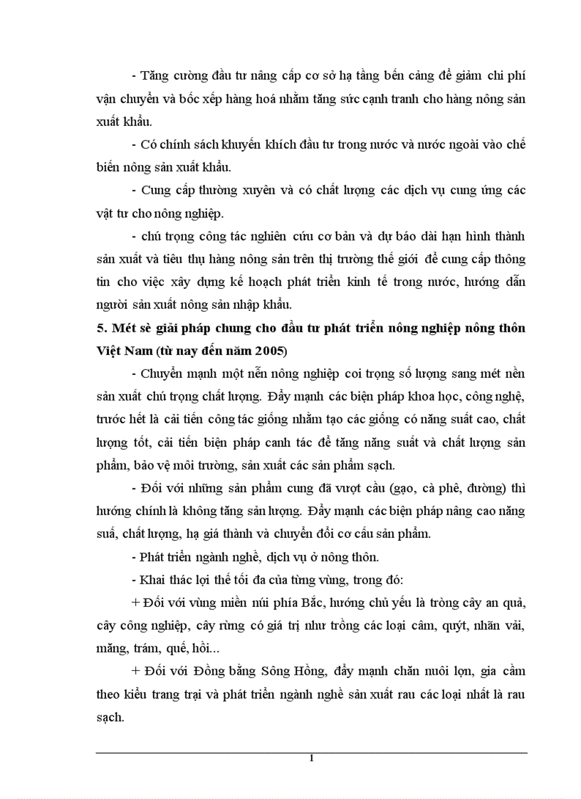 image for page Định hướng và một số giải pháp cho chính sách đầu tư phát triển sản xuất nông nghiệp ở Việt Nam 1