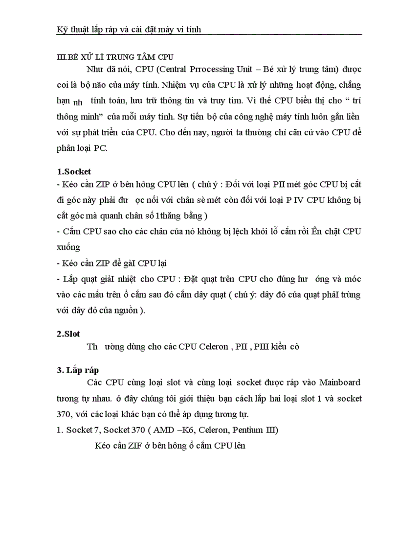 image for page kỹ thuật lắp ráp và cài đặt máy vi tính
