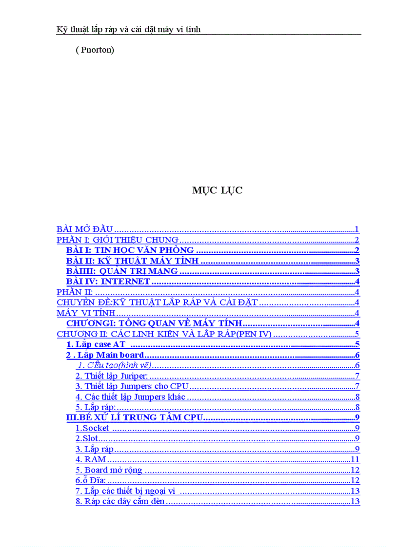 image for page kỹ thuật lắp ráp và cài đặt máy vi tính