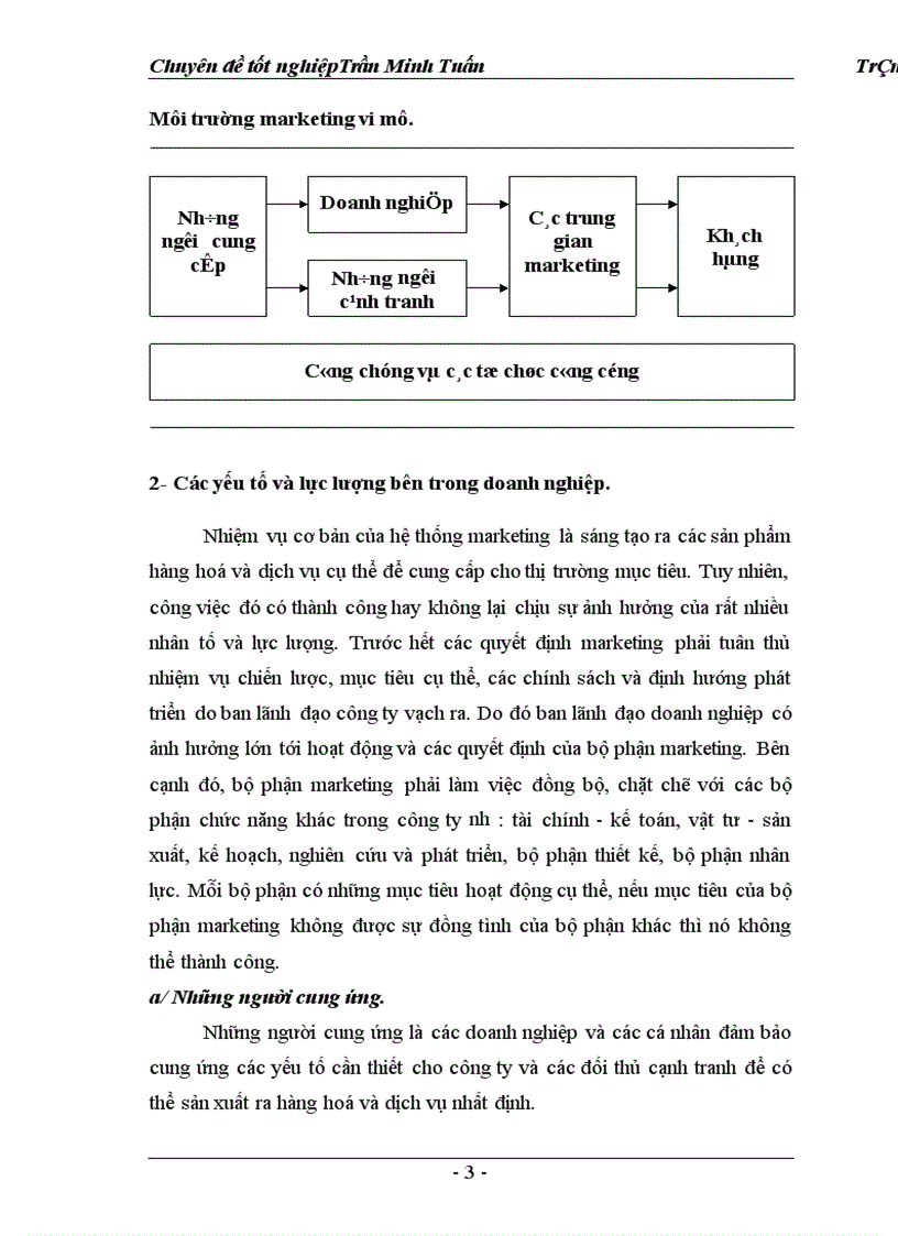 image for page Một số giải pháp marketing nhằm hoàn thiện và nâng cao mức độ thỏa mãn khách hàng của Công ty TM DV Tràng Thi 1