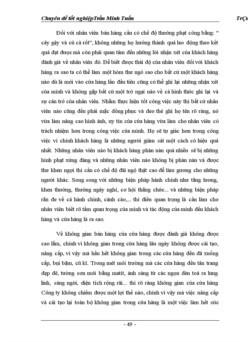 image for page Một số giải pháp marketing nhằm hoàn thiện và nâng cao mức độ thỏa mãn khách hàng của Công ty TM DV Tràng Thi 1