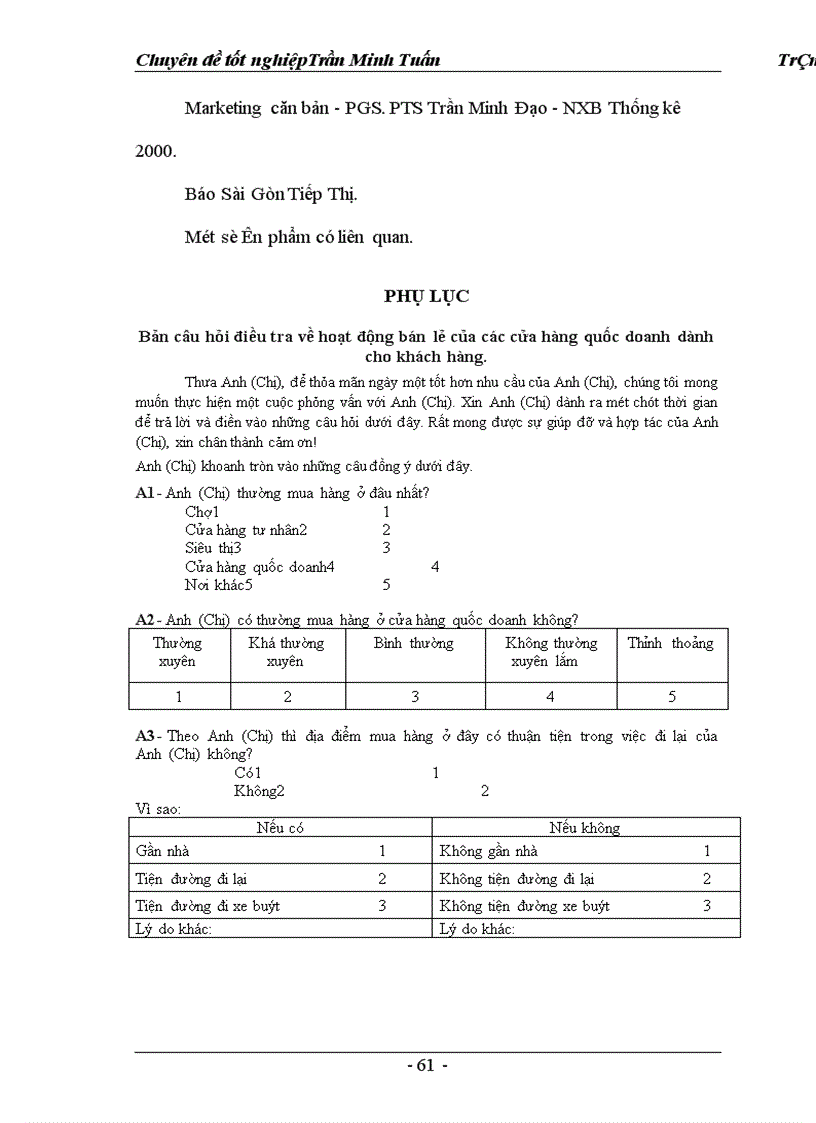 image for page Một số giải pháp marketing nhằm hoàn thiện và nâng cao mức độ thỏa mãn khách hàng của Công ty TM DV Tràng Thi 1