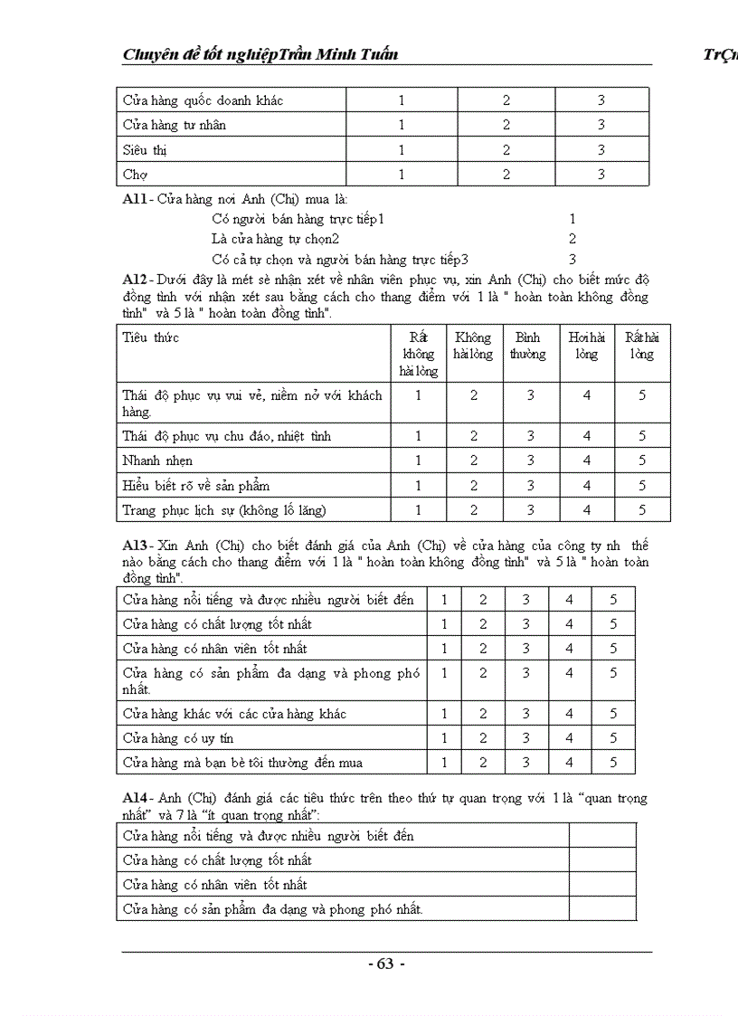 image for page Một số giải pháp marketing nhằm hoàn thiện và nâng cao mức độ thỏa mãn khách hàng của Công ty TM DV Tràng Thi 1