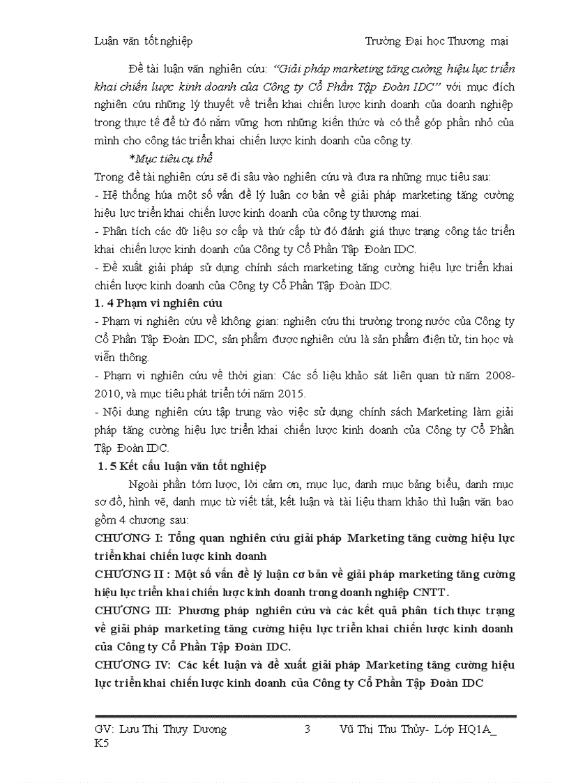 image for page Giải pháp marketing tăng cường hiệu lực triển khai chiến lược kinh doanh của Công ty Cổ Phần Tập Đoàn IDC