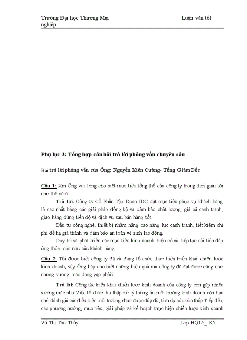 image for page Giải pháp marketing tăng cường hiệu lực triển khai chiến lược kinh doanh của Công ty Cổ Phần Tập Đoàn IDC