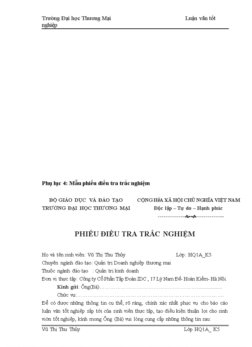 image for page Giải pháp marketing tăng cường hiệu lực triển khai chiến lược kinh doanh của Công ty Cổ Phần Tập Đoàn IDC