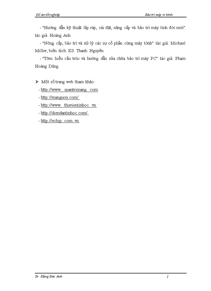 image for page Bảo trì máy vi tính Bảo trì máy vi tính