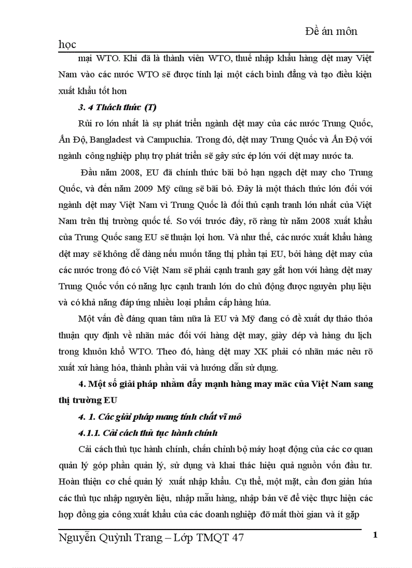 image for page Thị trường EU và khả năng xuất khẩu hàng may mặc của Việt Nam vào thị trường EU 1