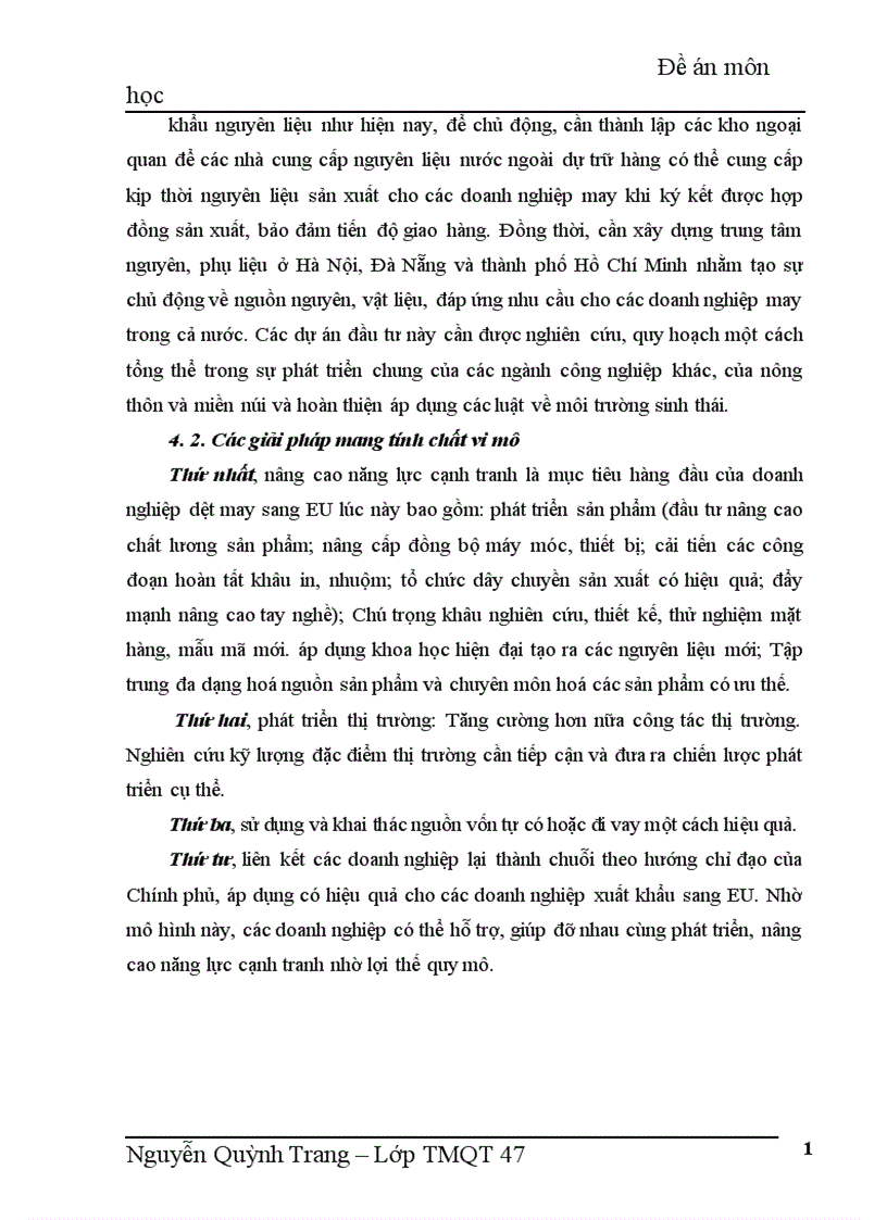 image for page Thị trường EU và khả năng xuất khẩu hàng may mặc của Việt Nam vào thị trường EU 1
