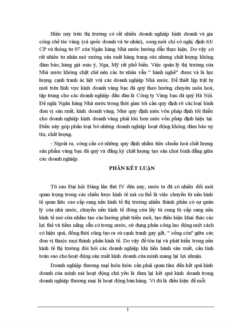 image for page Phân tích tình hình doanh thu bán hàng và các biện pháp không ngừng tăng doanh thu bán hàng ở Công ty Vàng Bạc Đá Quý Hà Nội