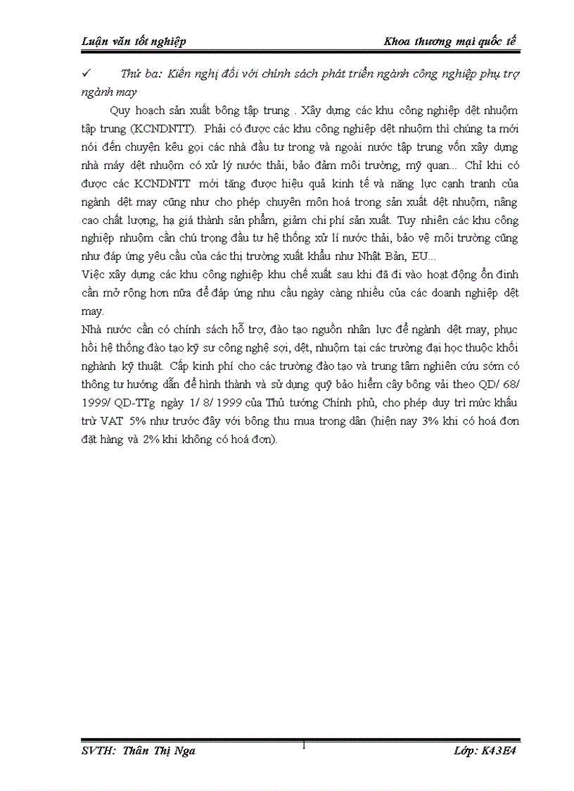 image for page Giải pháp hạn chế ảnh hưởng của thay đổi thuế quan và tiêu chuẩn chất lượng hàng nhập đối với nhập khẩu nguyên liệu của Tổng công ty May 10