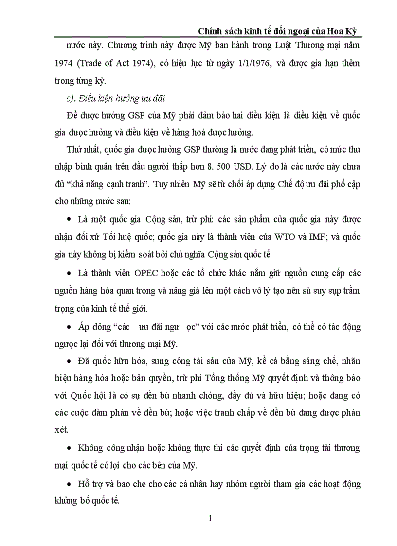 image for page Chính sách kinh tế đối ngoại của Hoa Kỳ