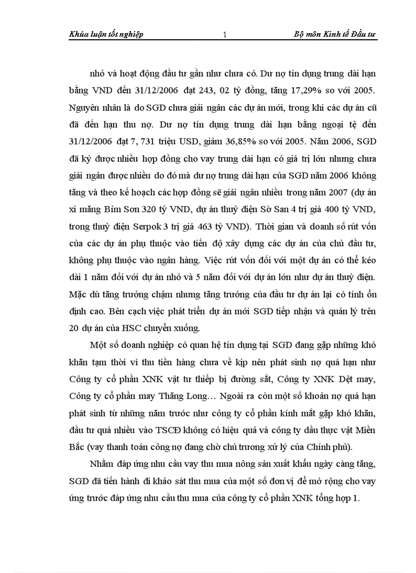 image for page Thẩm định dự án đầu tư0020 vay vốn trung và dài hạn tại Sở giao dịch Ngân hàng Ngoại thương Việt Nam Thực trạng và giải pháp