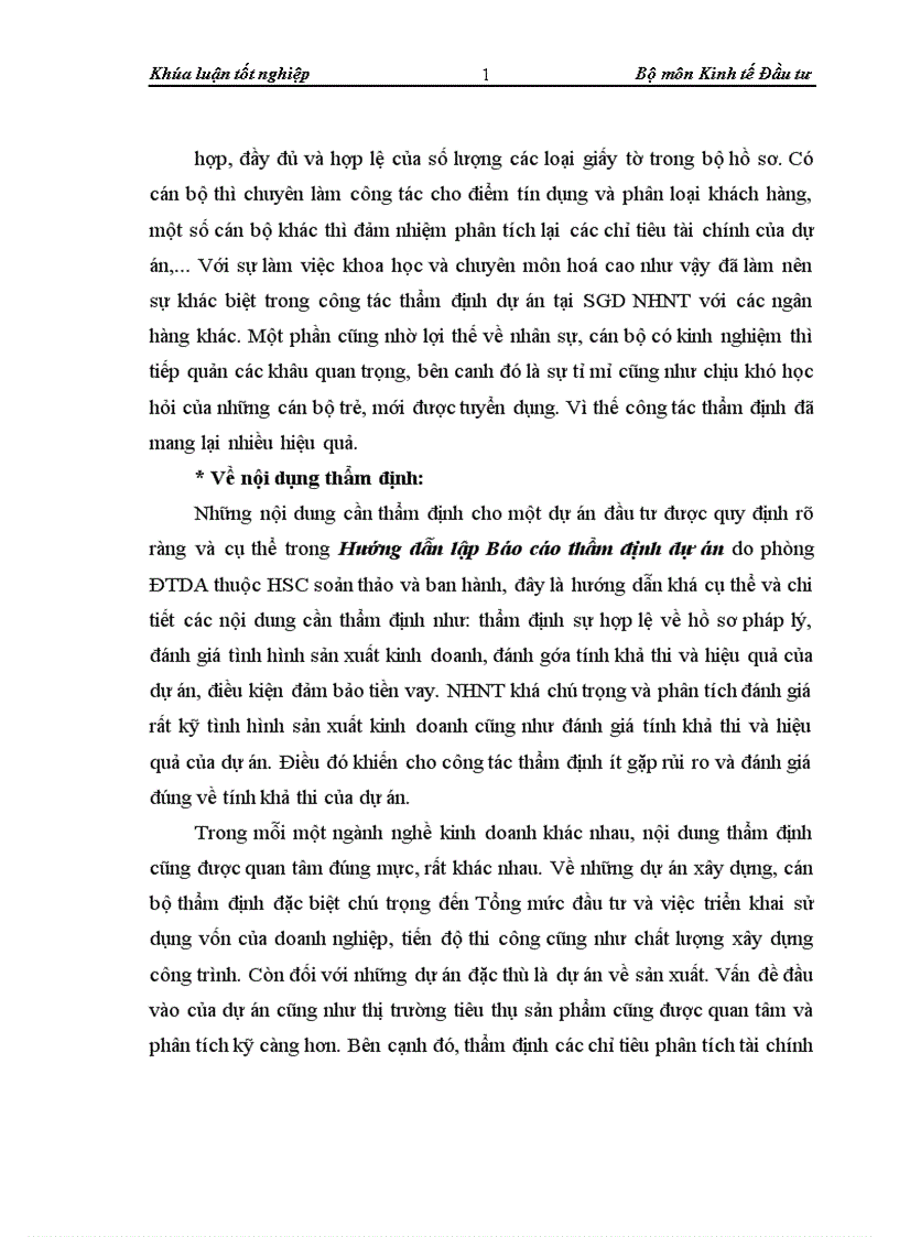 image for page Thẩm định dự án đầu tư0020 vay vốn trung và dài hạn tại Sở giao dịch Ngân hàng Ngoại thương Việt Nam Thực trạng và giải pháp