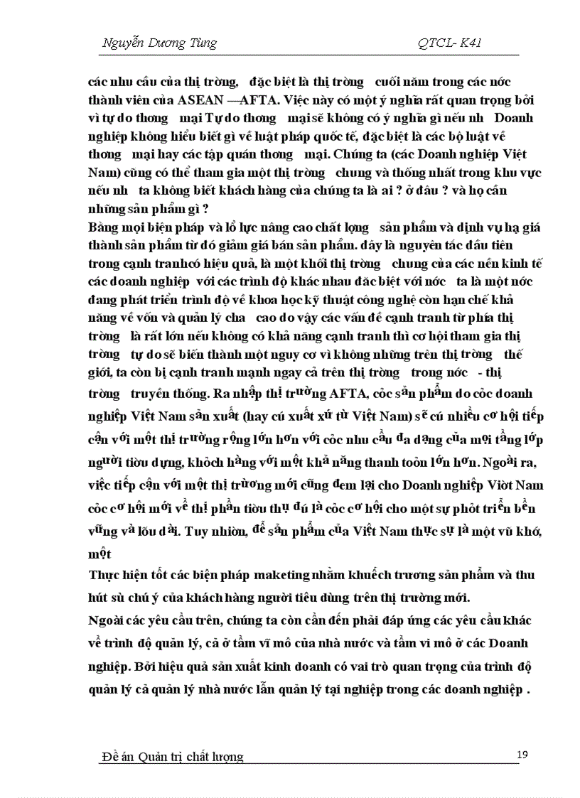 image for page Chất lượng sản phẩm và vai trò của chất lượng sản phẩm trong hội nhập kinh tế khu vực và thế giới 1