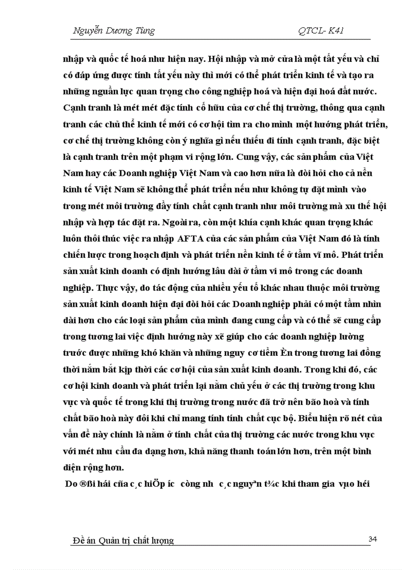 image for page Chất lượng sản phẩm và vai trò của chất lượng sản phẩm trong hội nhập kinh tế khu vực và thế giới 1