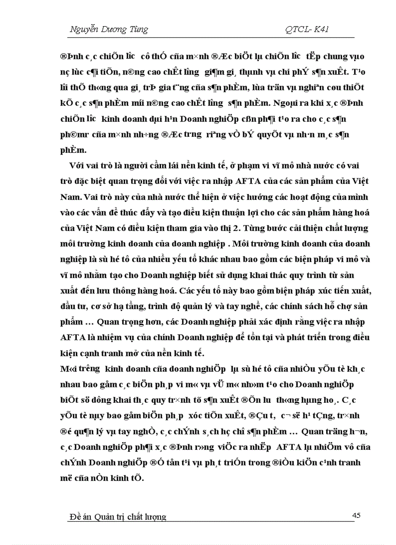 image for page Chất lượng sản phẩm và vai trò của chất lượng sản phẩm trong hội nhập kinh tế khu vực và thế giới 1