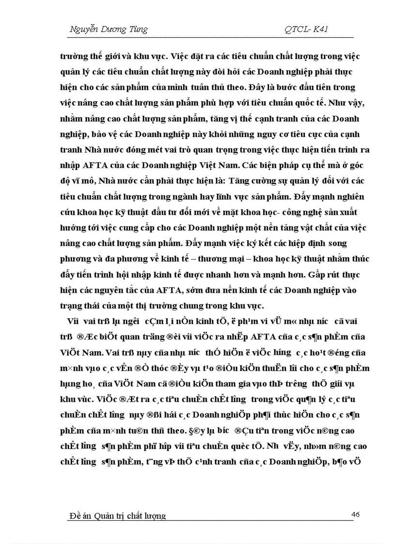 image for page Chất lượng sản phẩm và vai trò của chất lượng sản phẩm trong hội nhập kinh tế khu vực và thế giới 1