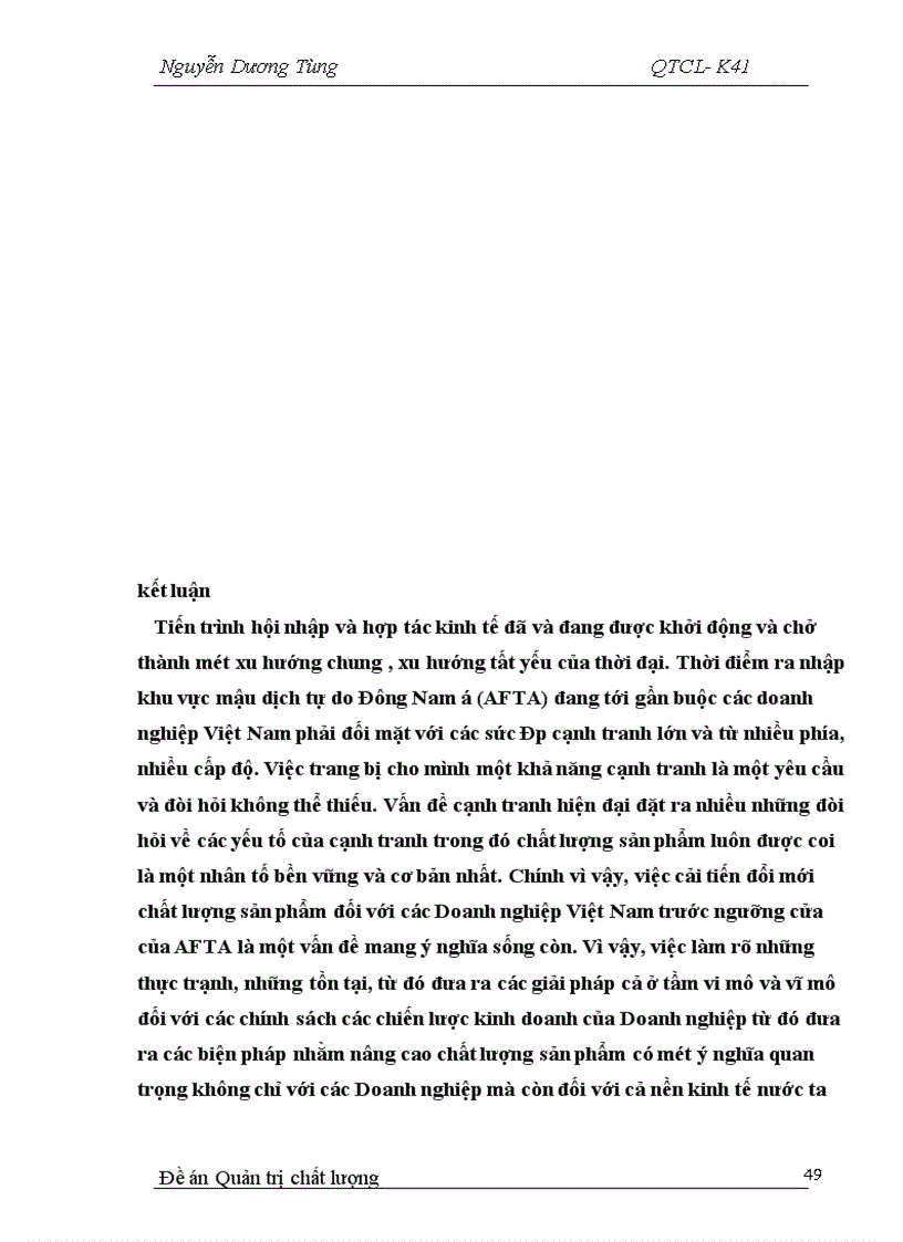 image for page Chất lượng sản phẩm và vai trò của chất lượng sản phẩm trong hội nhập kinh tế khu vực và thế giới 1
