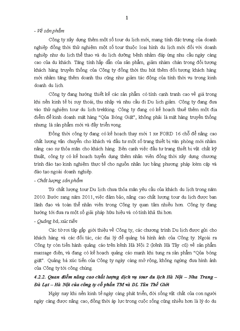 image for page Giải pháp nâng cao chất lượng tour du lịch Hà Nội Nha Trang Đà Lạt Hà Nội tại công ty cổ phần TM và DL Tân Thế Giới