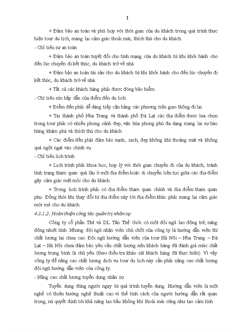 image for page Giải pháp nâng cao chất lượng tour du lịch Hà Nội Nha Trang Đà Lạt Hà Nội tại công ty cổ phần TM và DL Tân Thế Giới
