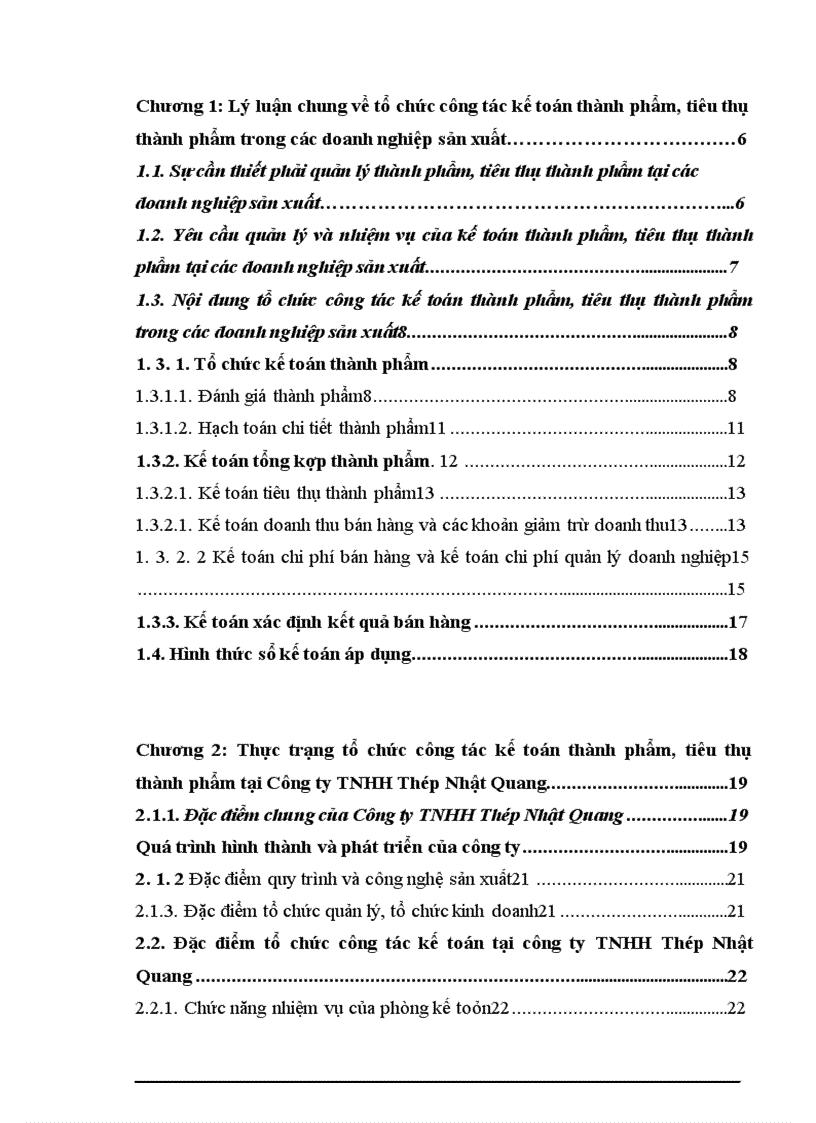 image for page Hoàn thiện kế toán thành phẩm và tiêu thụ thành phẩm tại Công ty TNHH Thép Nhật Quang 1