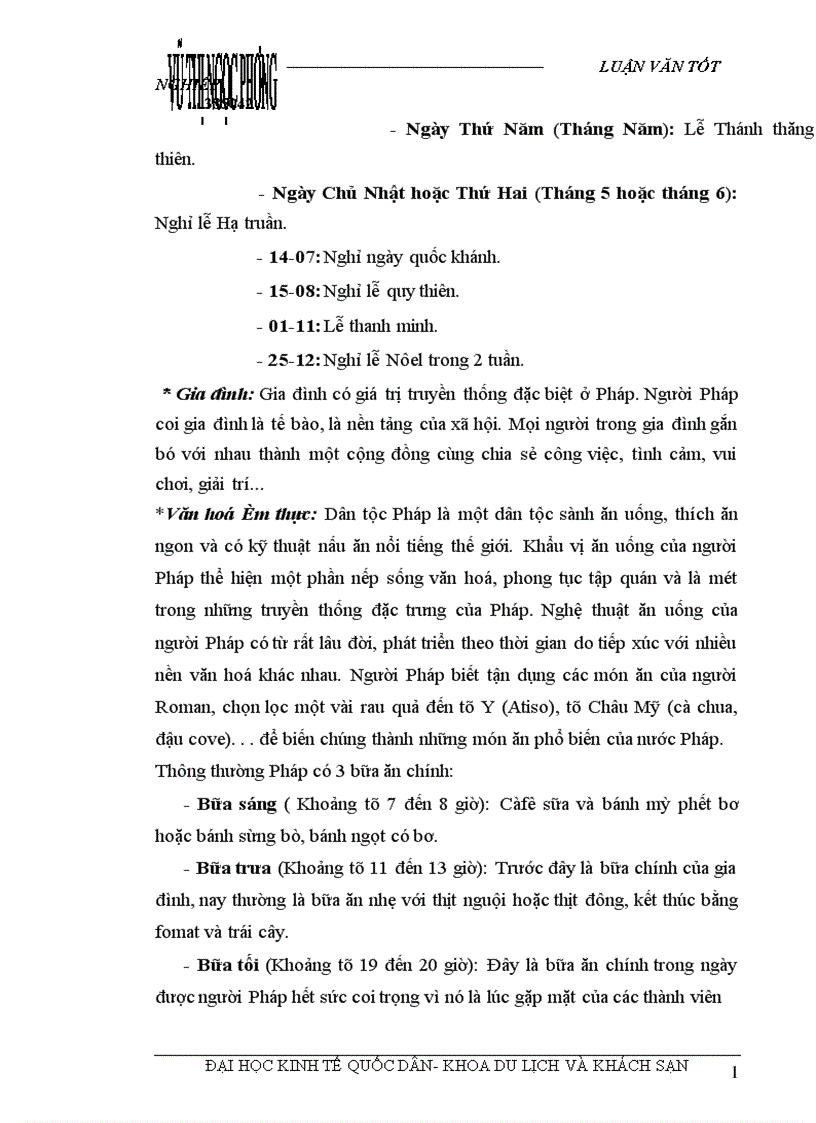 image for page Các giải pháp nhằm duy trì và mở rộng thị trường khách du lịch là người Pháp của Công ty du lịch Việt Nam tại Hà Nội