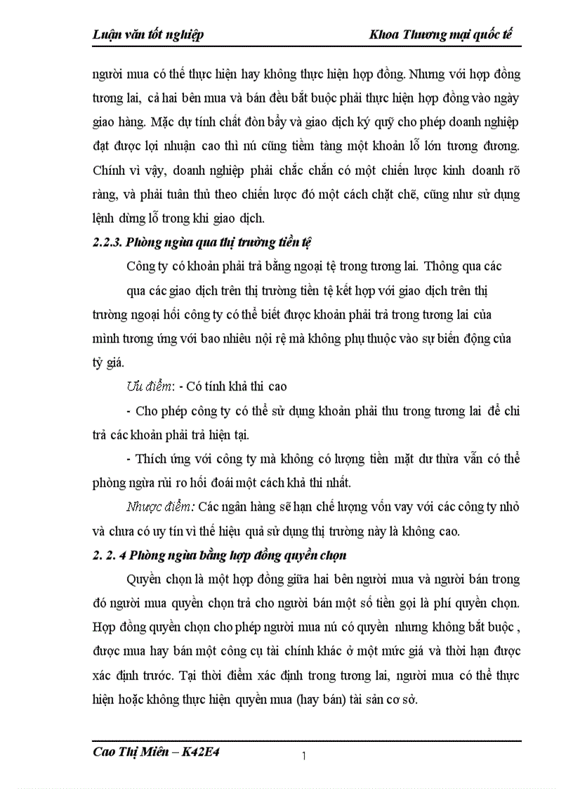 image for page Phòng ngừa rủi ro hối đoái trong hoạt động nhập khẩu Dược phẩm tại công ty TNHH EVD Dược phẩm và Y tế