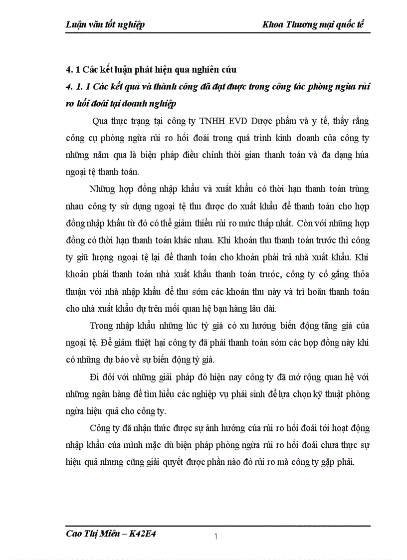 image for page Phòng ngừa rủi ro hối đoái trong hoạt động nhập khẩu Dược phẩm tại công ty TNHH EVD Dược phẩm và Y tế