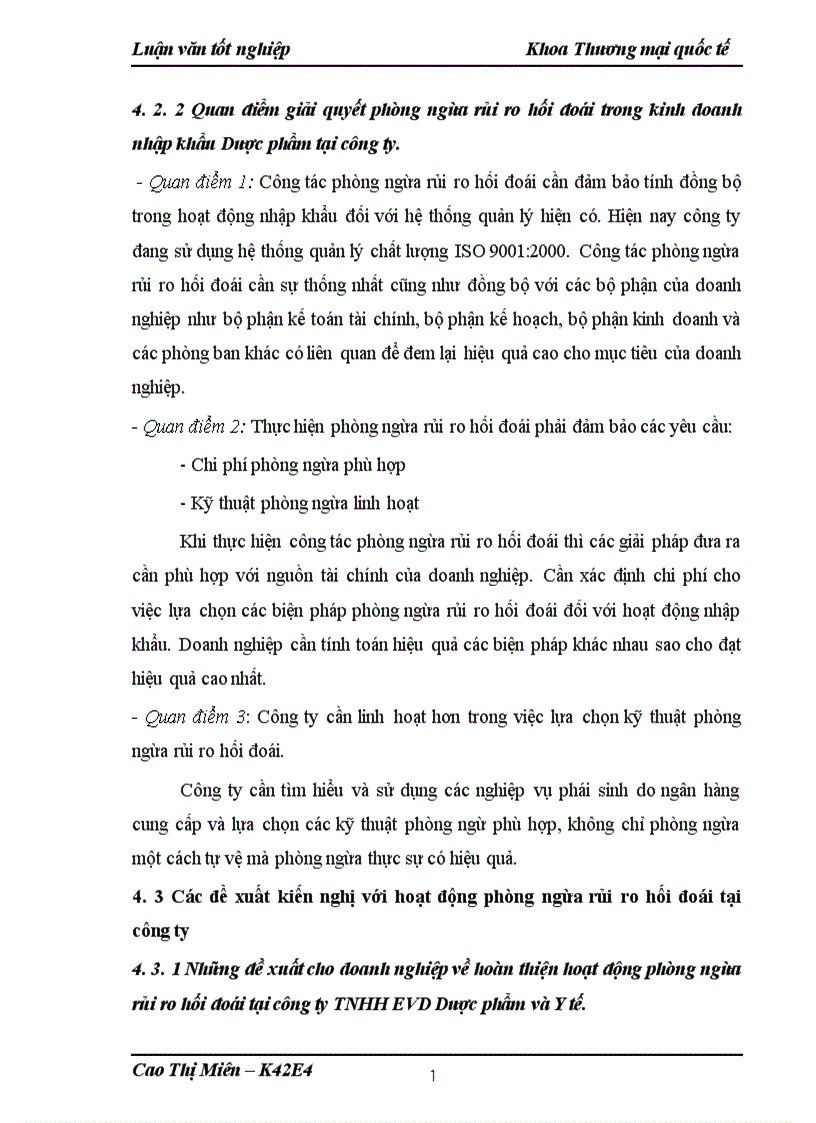 image for page Phòng ngừa rủi ro hối đoái trong hoạt động nhập khẩu Dược phẩm tại công ty TNHH EVD Dược phẩm và Y tế