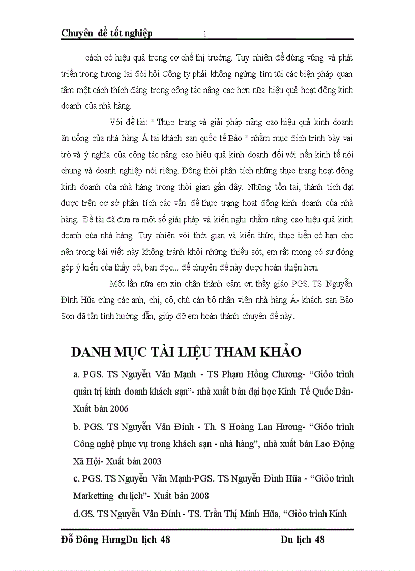 image for page Thực trạng và giải pháp nâng cao hiệu quả kinh doanh ăn uống của nhà hàng Á tại khách sạn Bảo Sơn