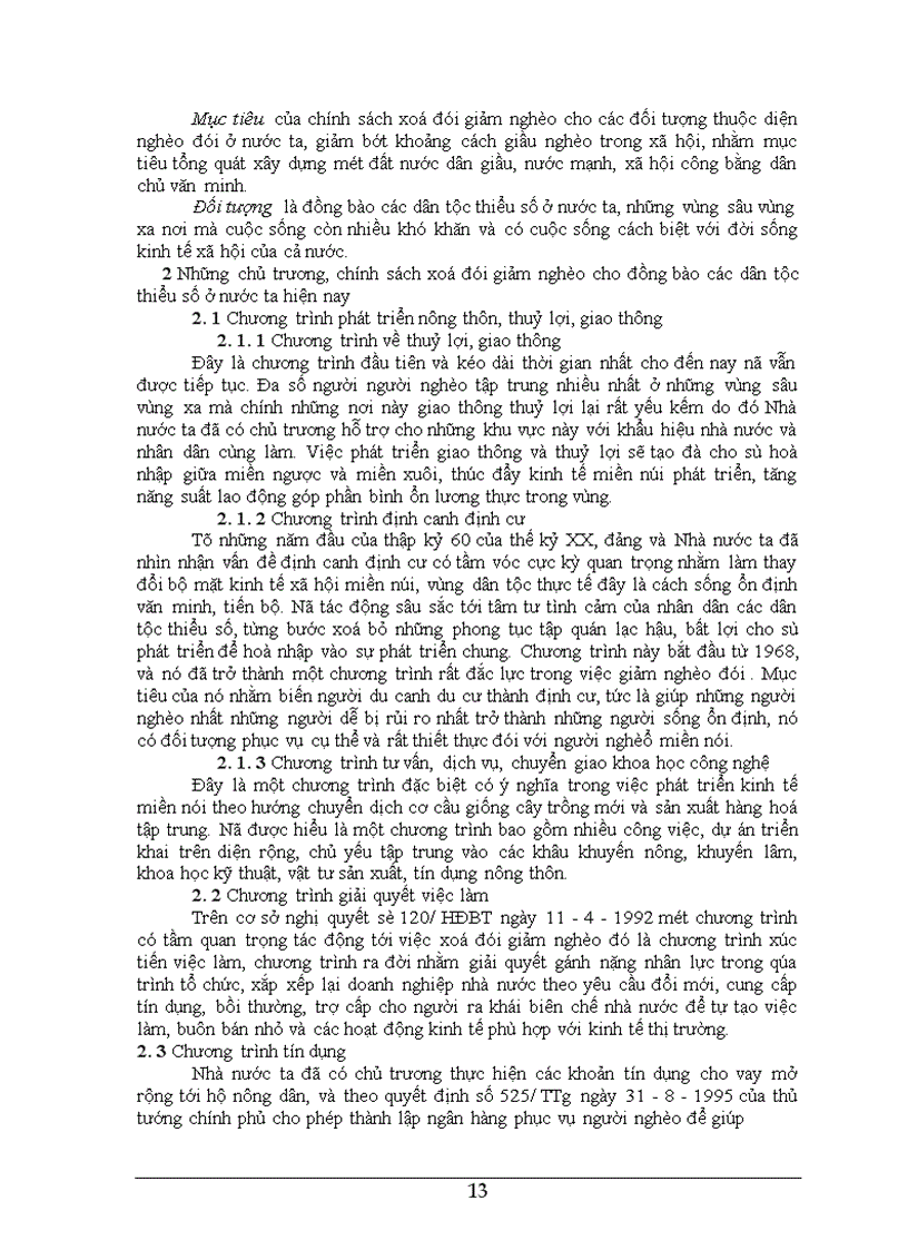 image for page Chính sách xoá đói giảm nghèo cho đồng bào các dân tộc thiểu số thực trạng và giải pháp