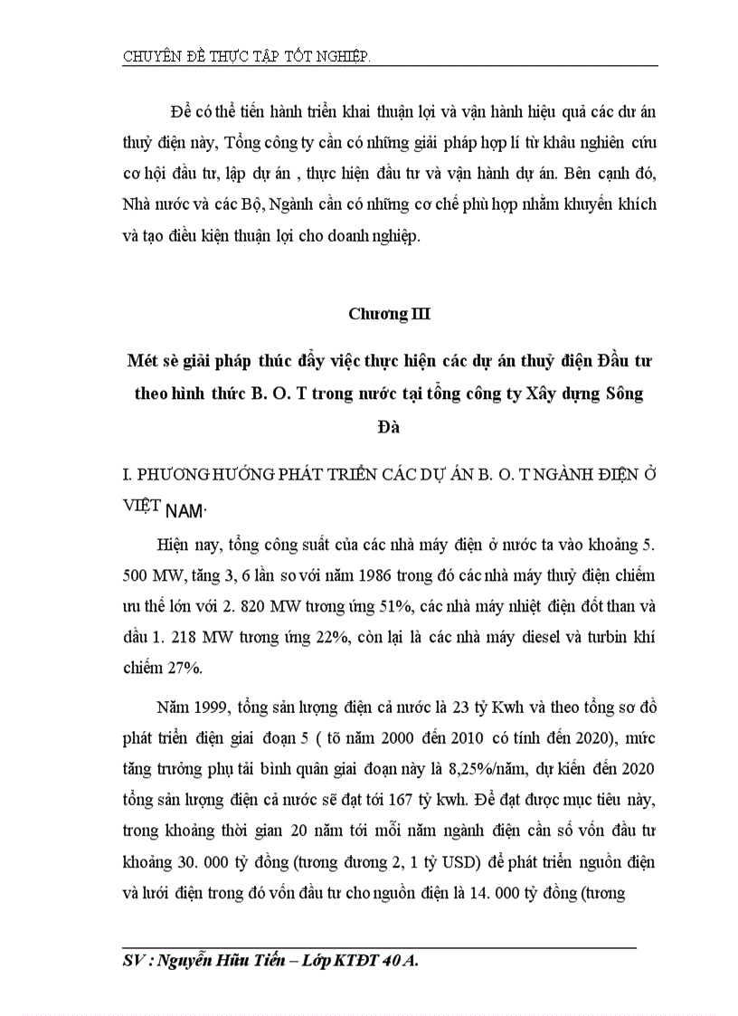 image for page Đầu tư phát triển theo hình thức B O T trong nước tại Tổng công ty xây dựng Sông Đà thực trạng và giải pháp