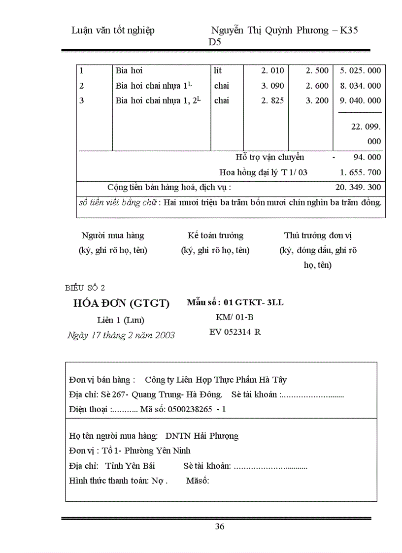 image for page Hoàn thiện kế toán nghiệp vụ tiêu thụ thành phẩm tại Công ty Liên Hợp Thực Phẩm Hà Tây 1