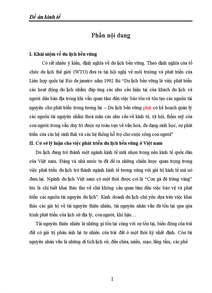 image for page Thực trạng phát triển du lịch bền vững ở Việt nam và những vấn đề liên quan