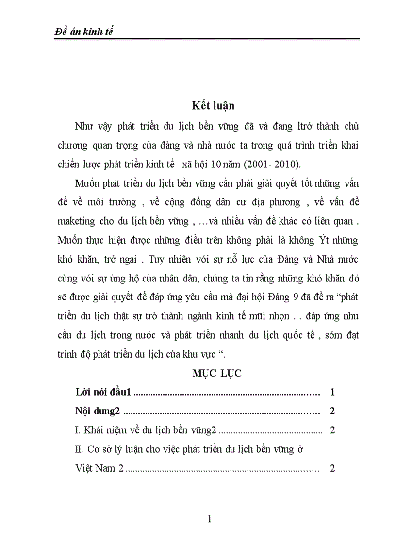 image for page Thực trạng phát triển du lịch bền vững ở Việt nam và những vấn đề liên quan
