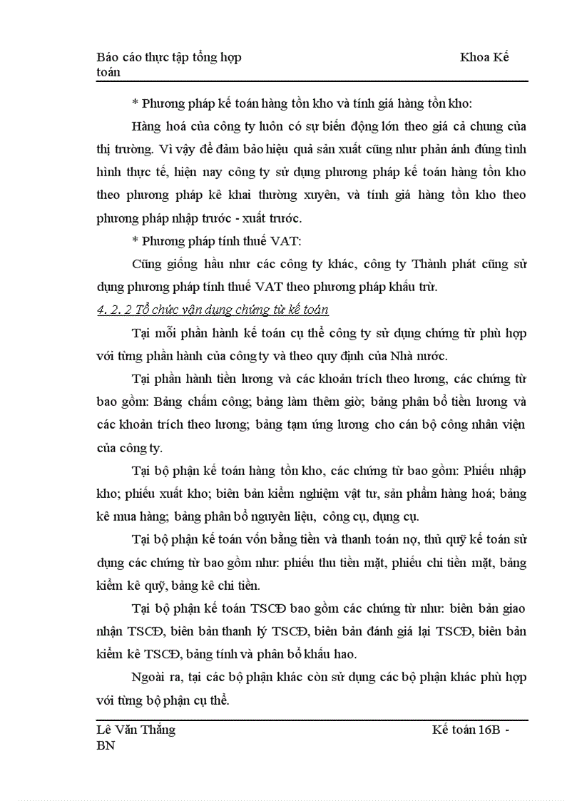 image for page Báo cáo thực tập tổng hợp Khoa Kế toán công ty cổ phần Thành Phát