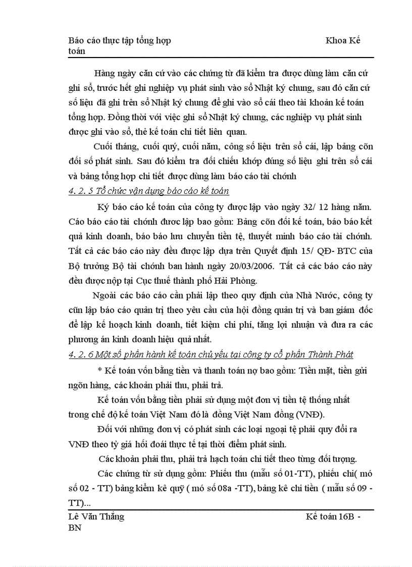 image for page Báo cáo thực tập tổng hợp Khoa Kế toán công ty cổ phần Thành Phát