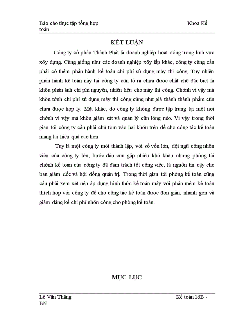 image for page Báo cáo thực tập tổng hợp Khoa Kế toán công ty cổ phần Thành Phát