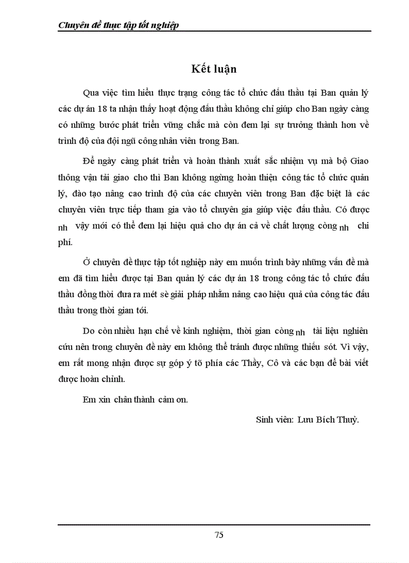 image for page Thực trạng công tác tổ chức đấu thầu tại Ban quản lý các dự án 18 1