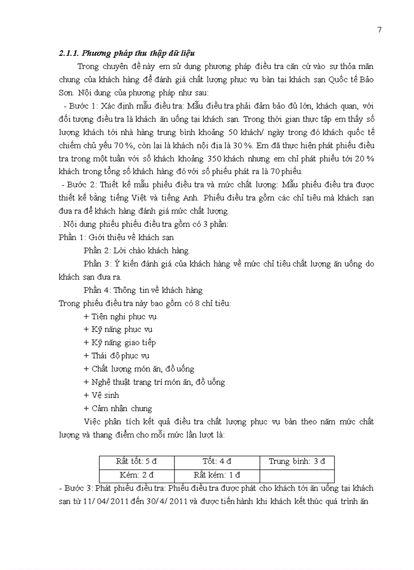 image for page Giải pháp nâng cao chất lượng phục vụ bàn tại nhà hàng Âu Khách sạn quốc tế Bảo Sơn