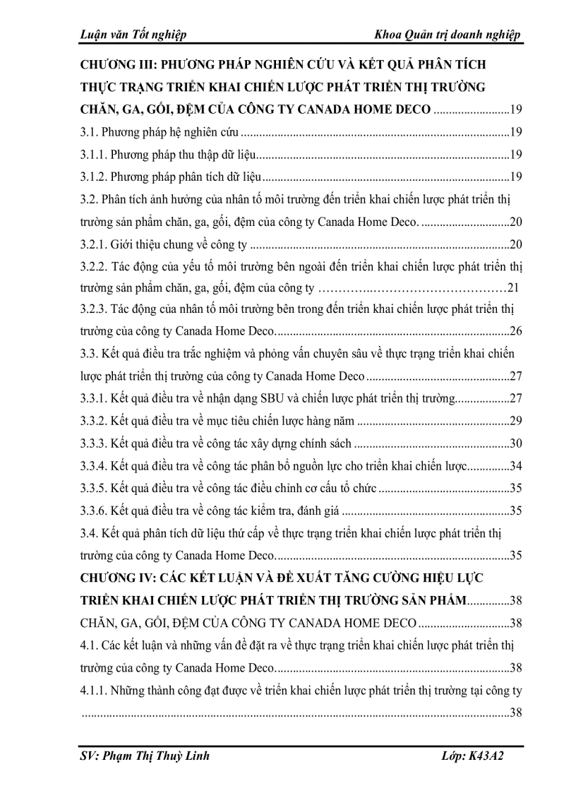 image for page Tăng cường hiệu lực triển khai chiến lược phát triển thị trường sản phẩm chăn ga gối đệm của công ty Canada Home Deco