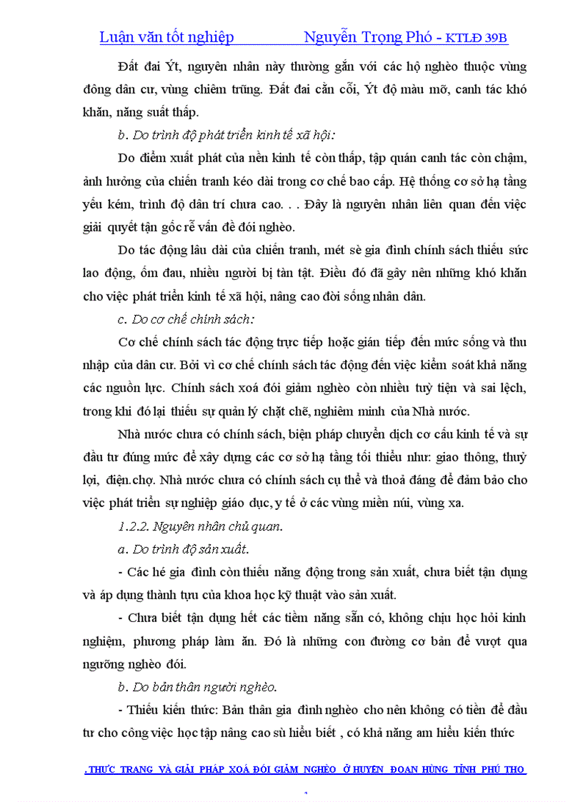 image for page Thực trạng và giải pháp xoá đói giảm nghèo ở huyện Đoan Hùng tỉnh Phú Thọ