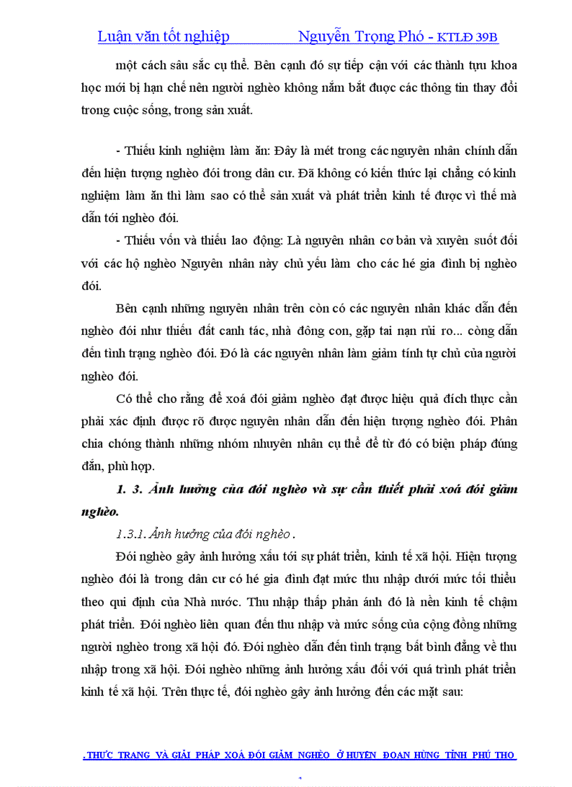 image for page Thực trạng và giải pháp xoá đói giảm nghèo ở huyện Đoan Hùng tỉnh Phú Thọ