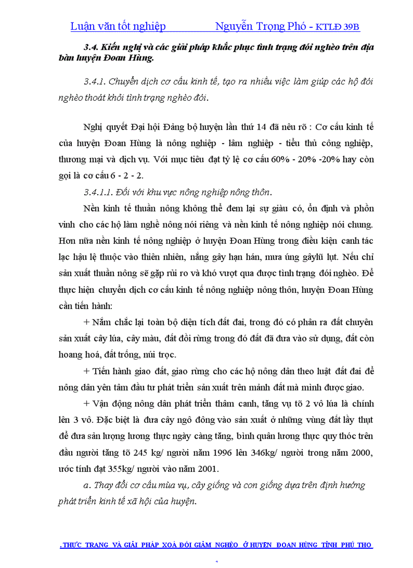 image for page Thực trạng và giải pháp xoá đói giảm nghèo ở huyện Đoan Hùng tỉnh Phú Thọ
